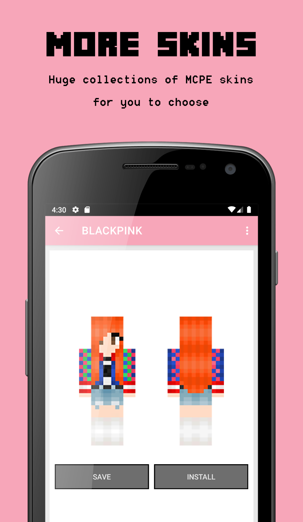 اسکرین شات 3 برنامه Skin Blackpink for Minecraft