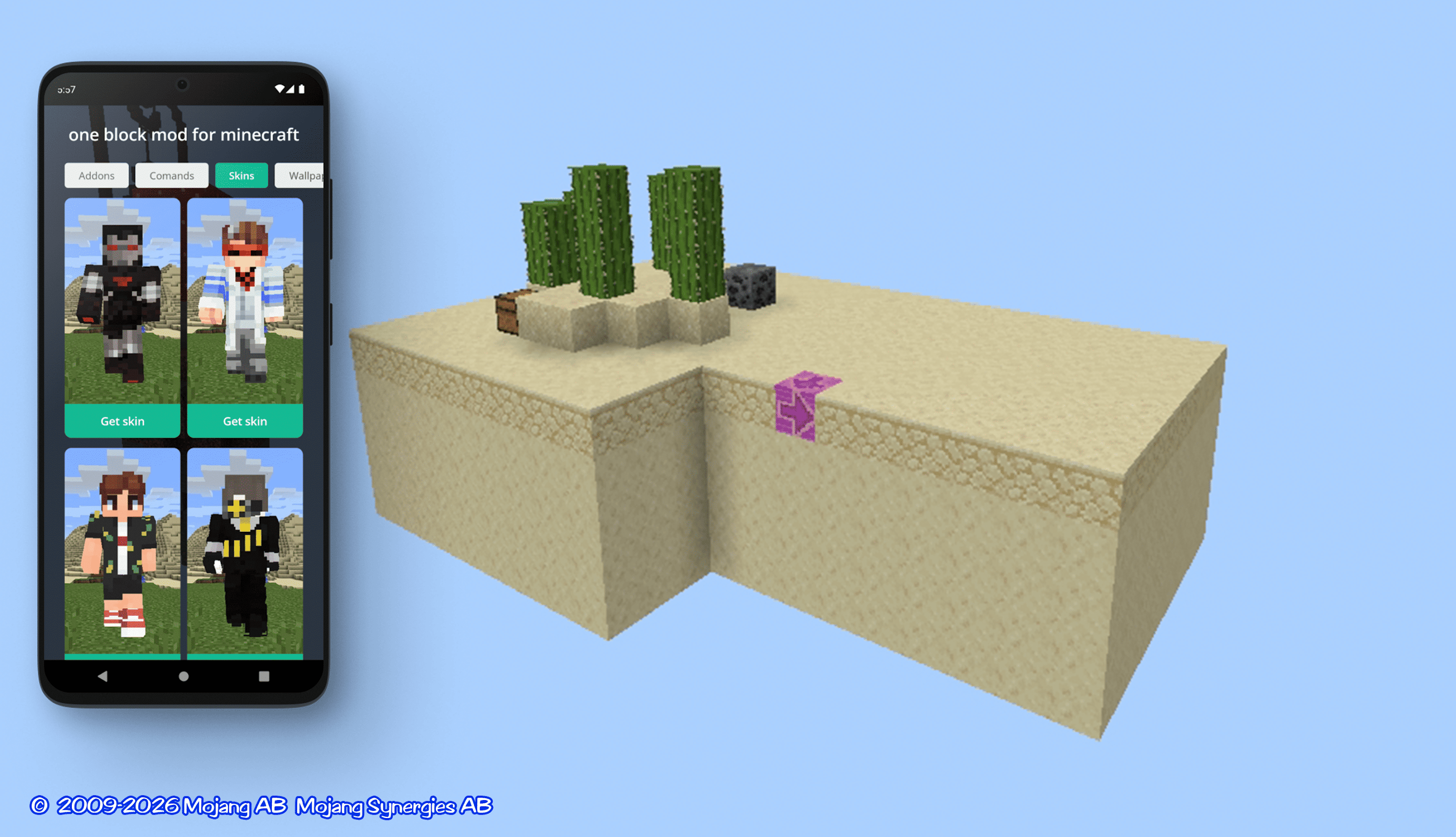 اسکرین شات 2 برنامه one block mod for minecraft