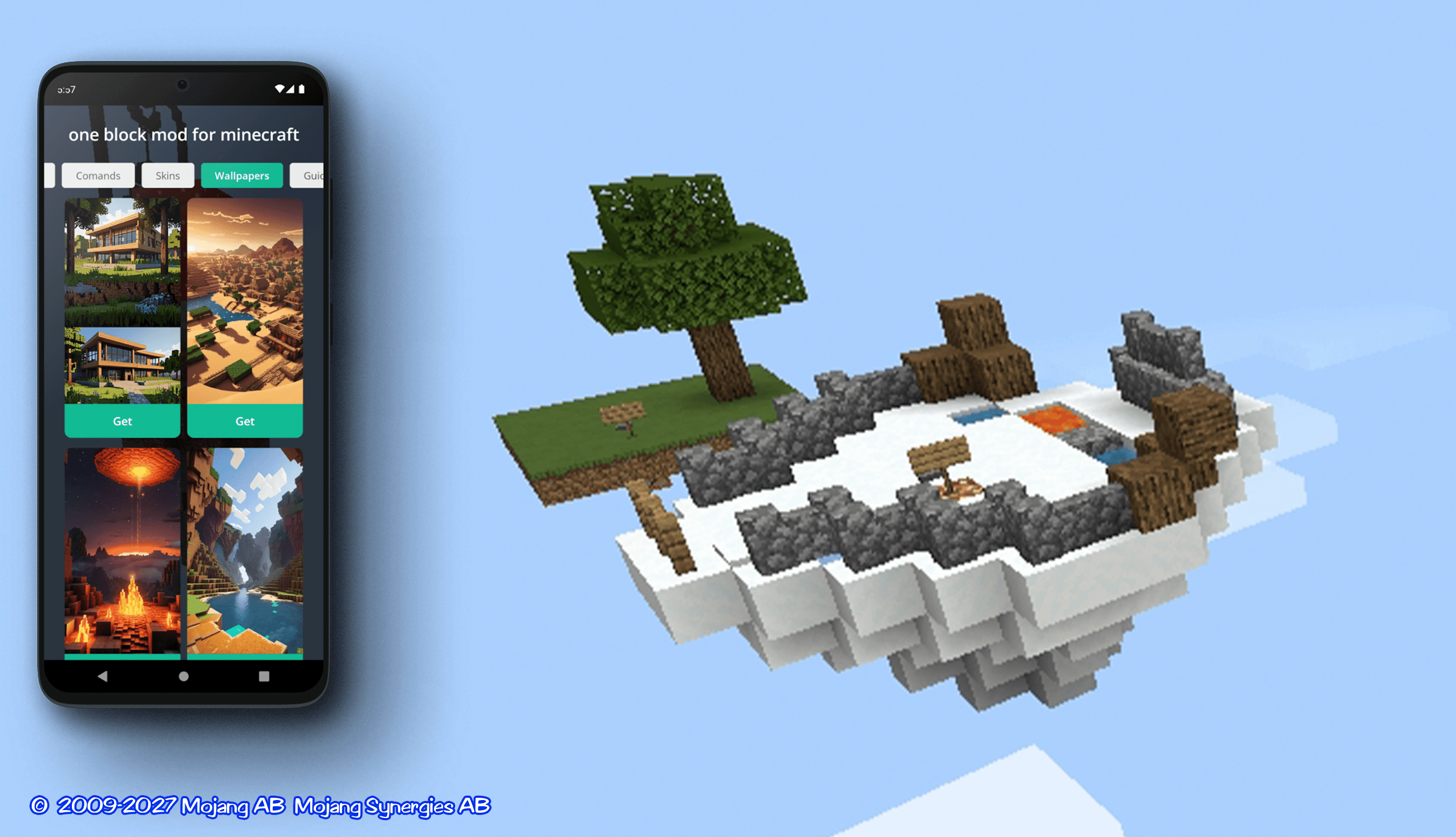 اسکرین شات 3 برنامه one block mod for minecraft