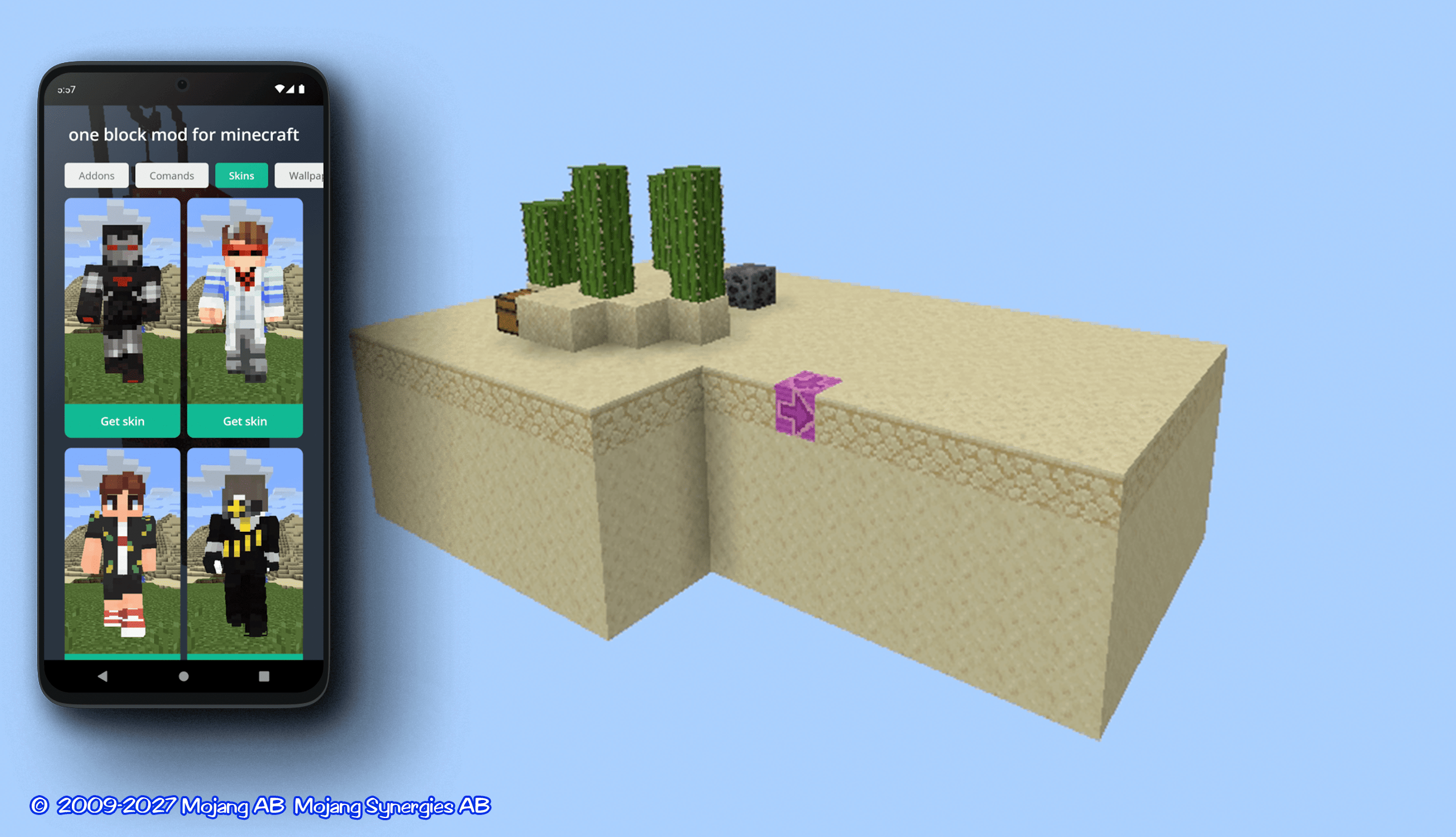 اسکرین شات 2 برنامه one block mod for minecraft