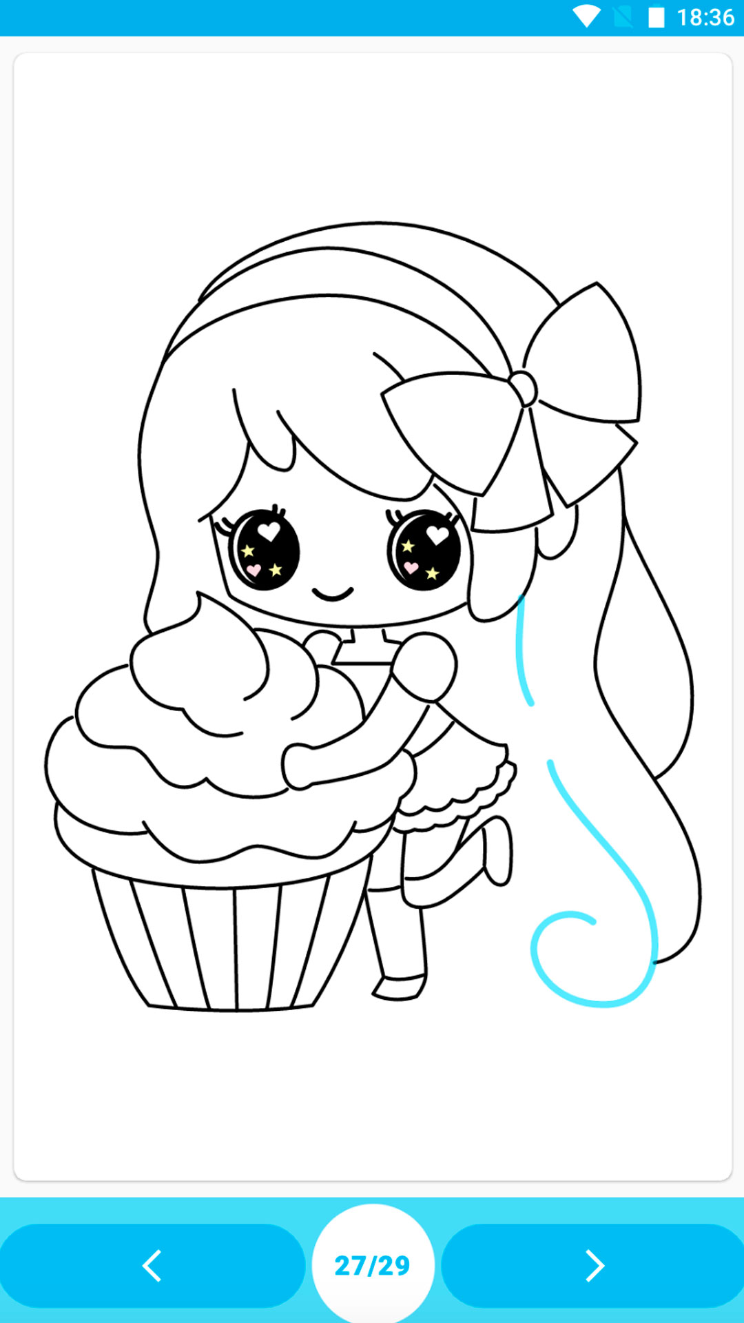 اسکرین شات 3 برنامه How to draw girls