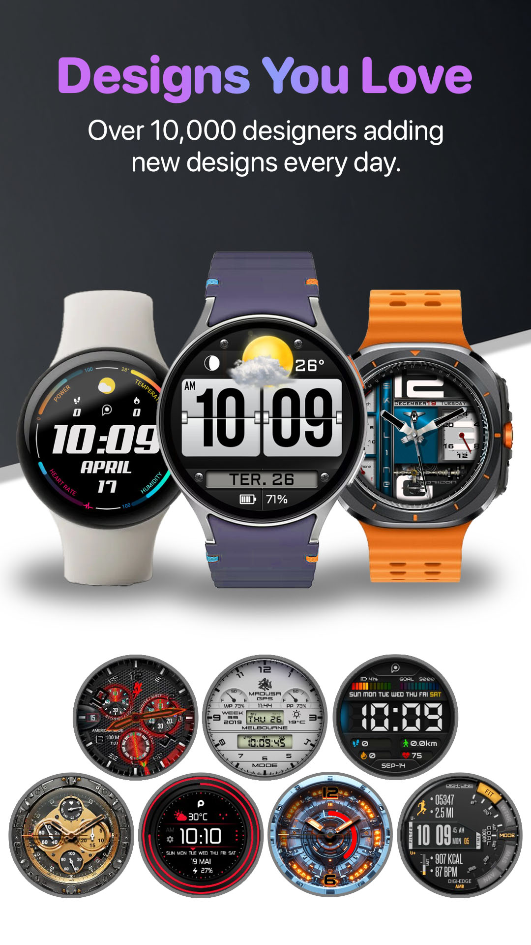 اسکرین شات 2 برنامه WatchMaker Watch Faces