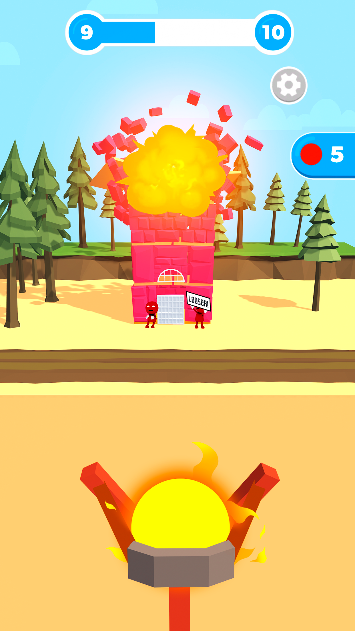 اسکرین شات 5 بازی Slingshot Smash-Shooting Range
