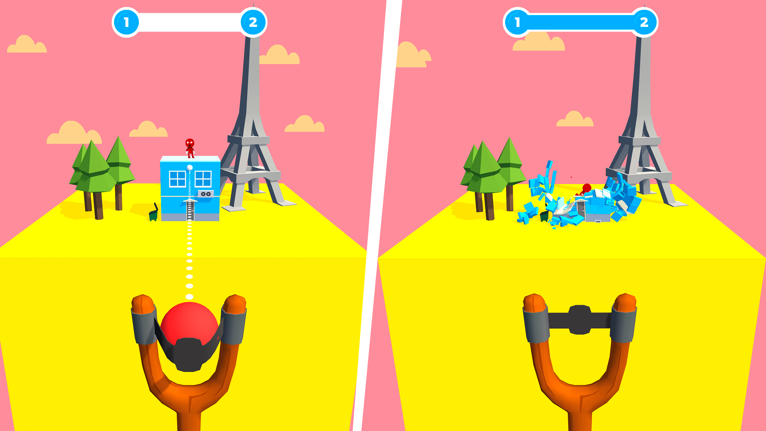 اسکرین شات 5 بازی Slingshot Smash-Shooting Range