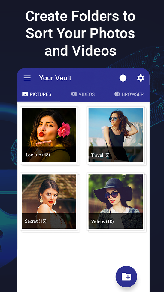 اسکرین شات 2 برنامه Photo, Video Locker-Calculator