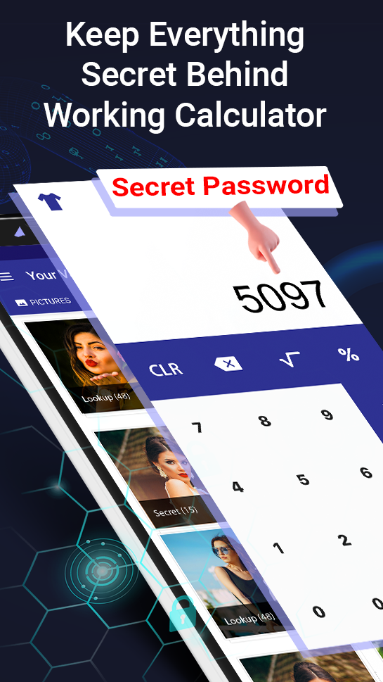 اسکرین شات 1 برنامه Photo, Video Locker-Calculator