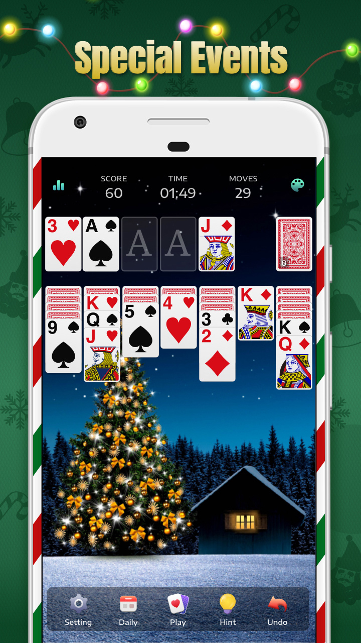 اسکرین شات 3 بازی Solitaire - Classic Card Games