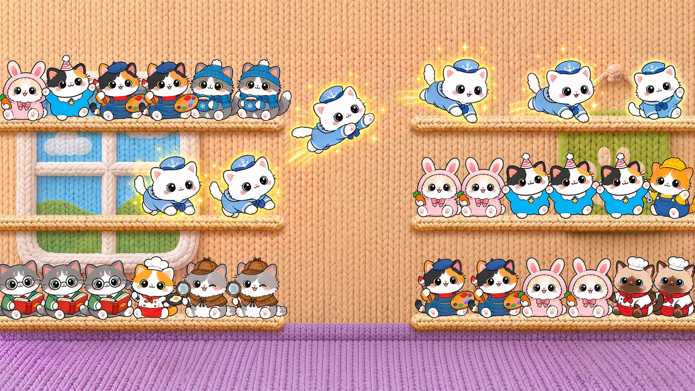 اسکرین شات 8 بازی Cutie Sort: Cat Sort Puzzle