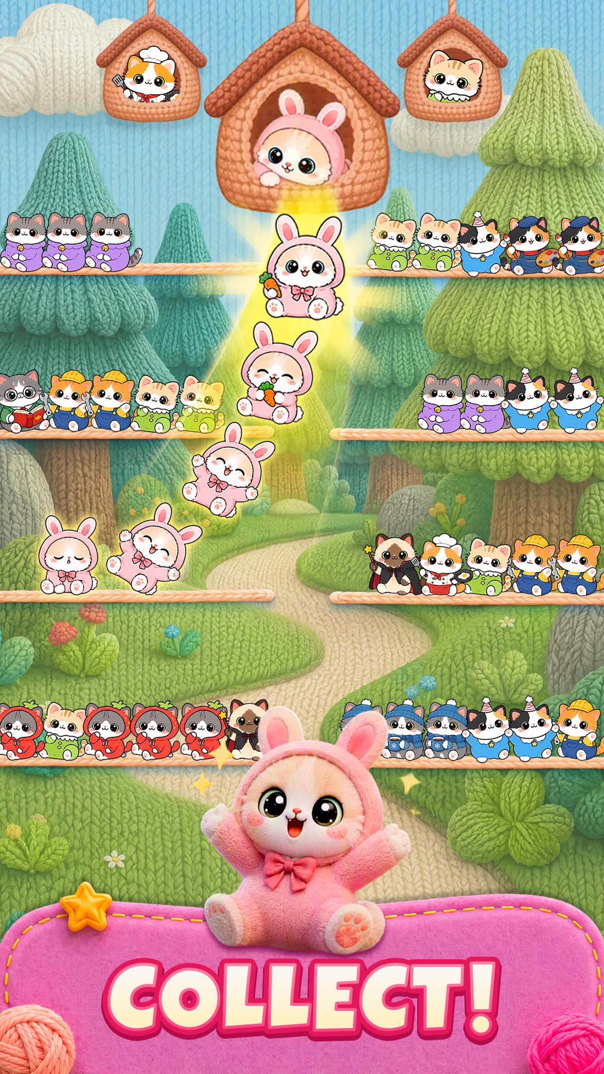 اسکرین شات 3 بازی Cutie Sort: Cat Sort Puzzle