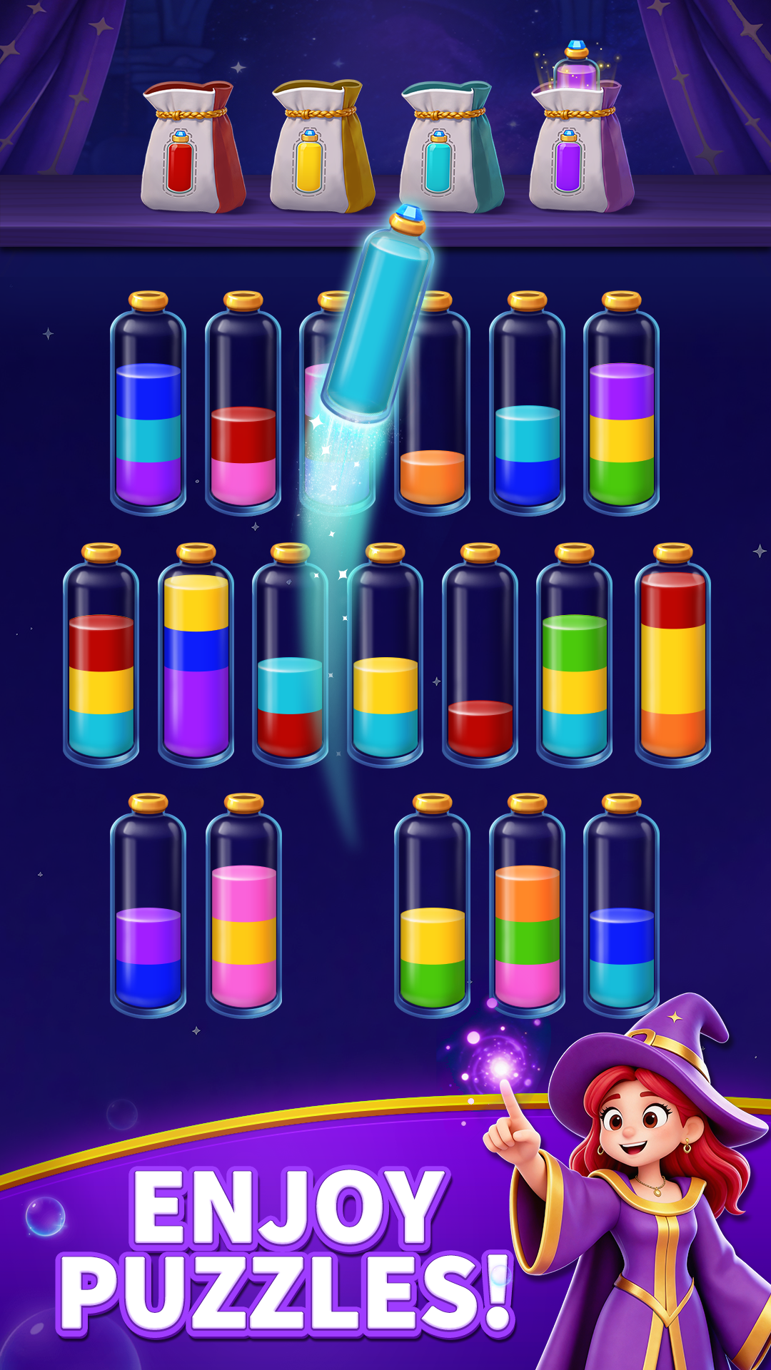 اسکرین شات 5 بازی Mystic Sort: Water Sort Puzzle