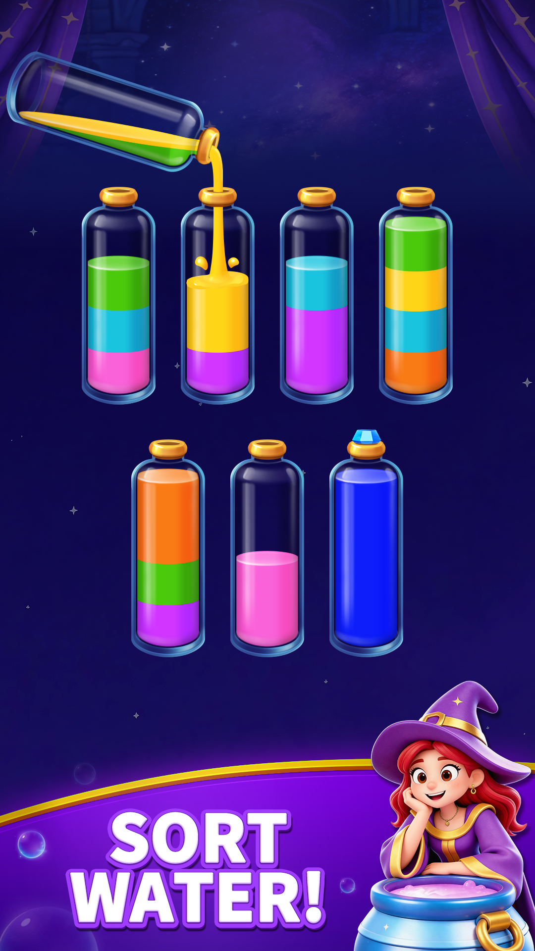 اسکرین شات 1 بازی Mystic Sort: Water Sort Puzzle