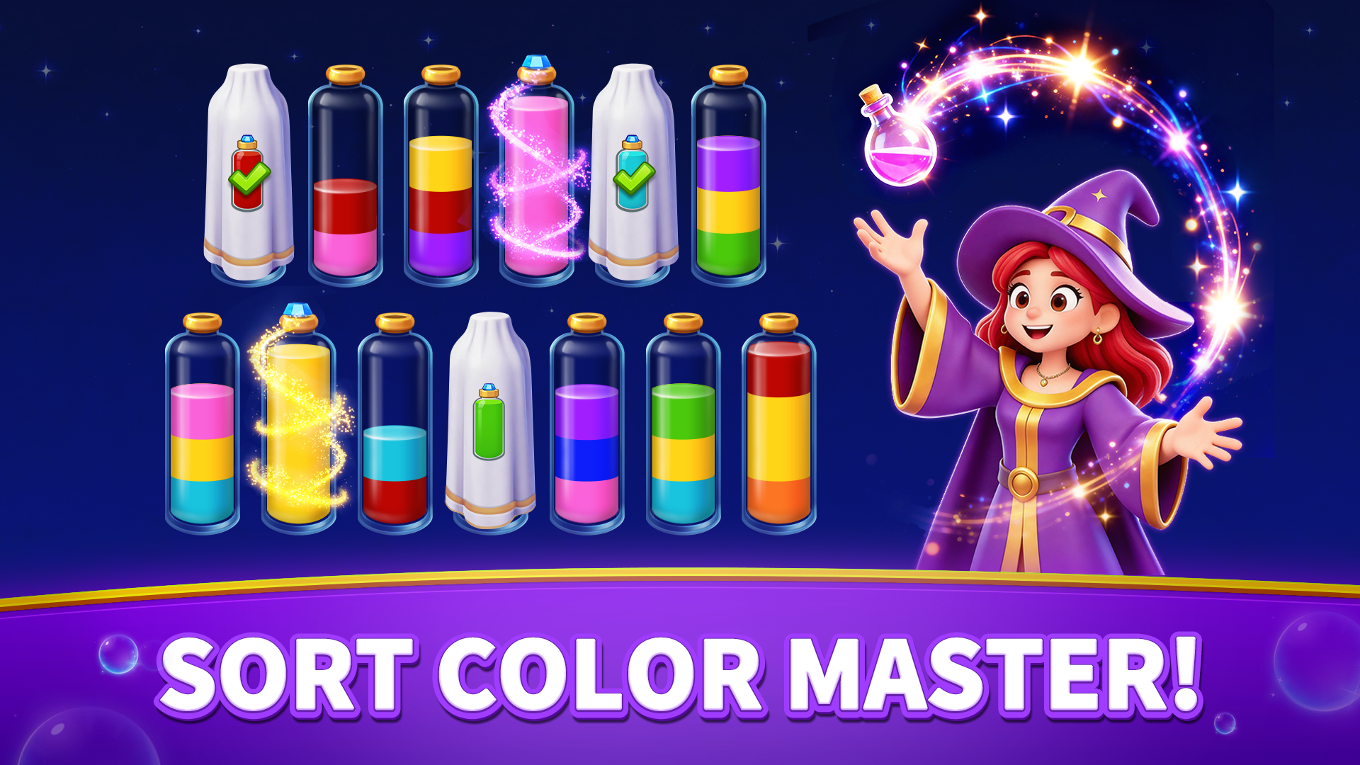 اسکرین شات 6 بازی Mystic Sort: Water Sort Puzzle