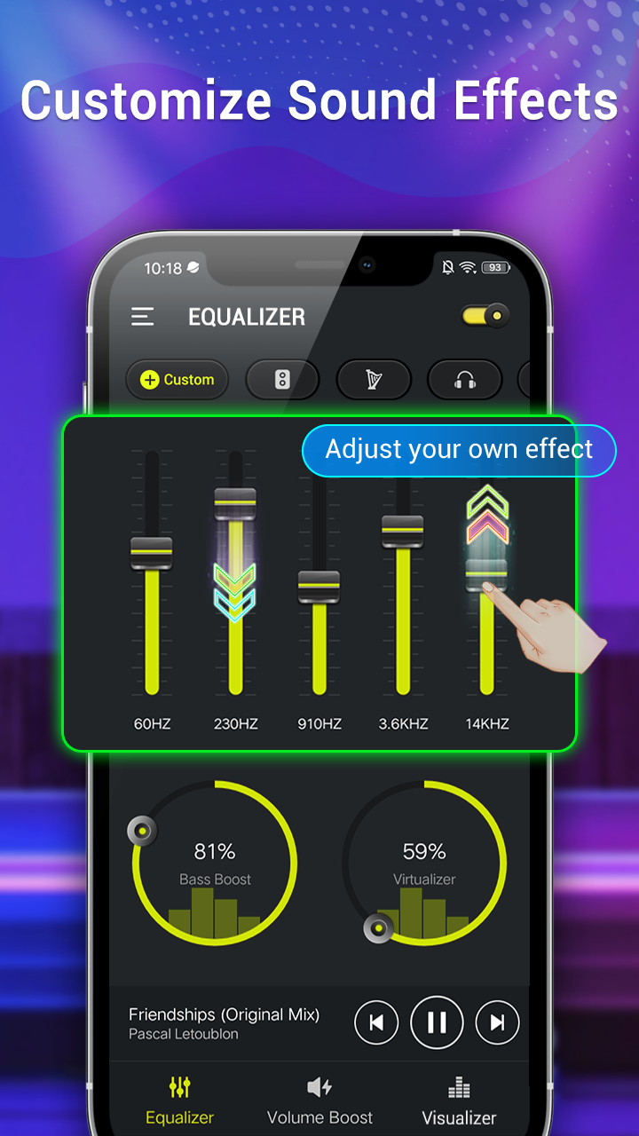 اسکرین شات 5 برنامه Equalizer-Bass Booster, Volume