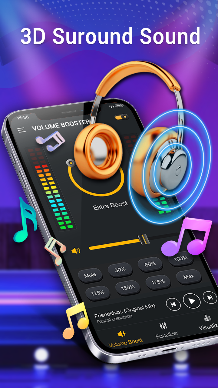 اسکرین شات 8 برنامه Equalizer-Bass Booster, Volume