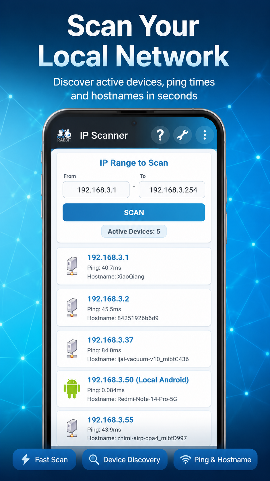 اسکرین شات 1 برنامه IP Scanner - LAN/WiFi/Internet