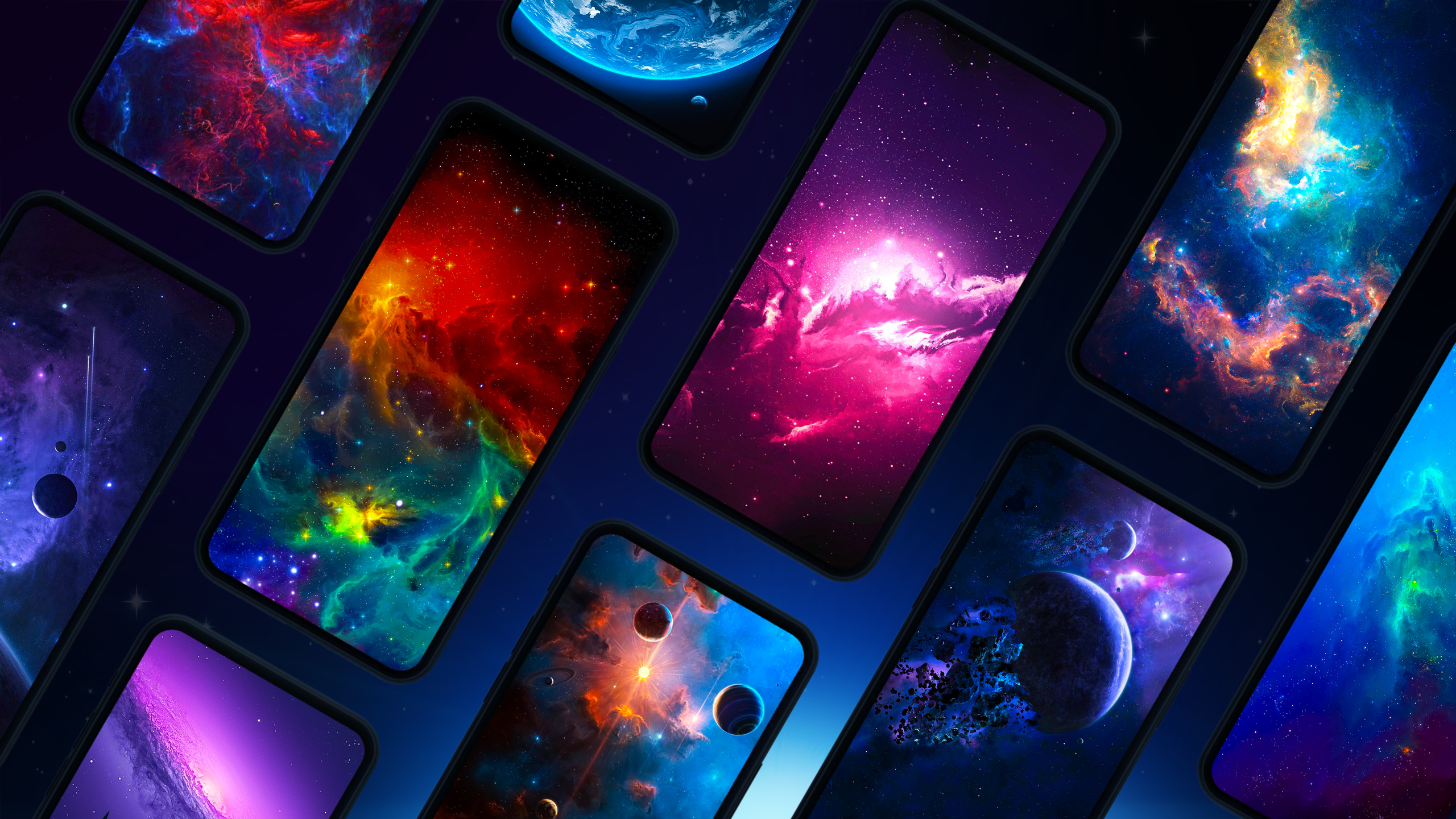 اسکرین شات 1 برنامه Space wallpapers 4K