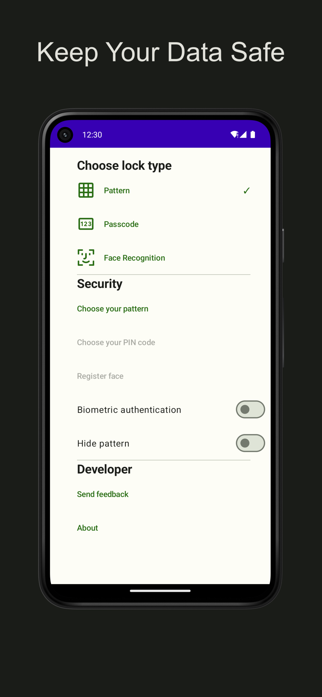 اسکرین شات 8 برنامه App Lock - Fingerprint Pattern