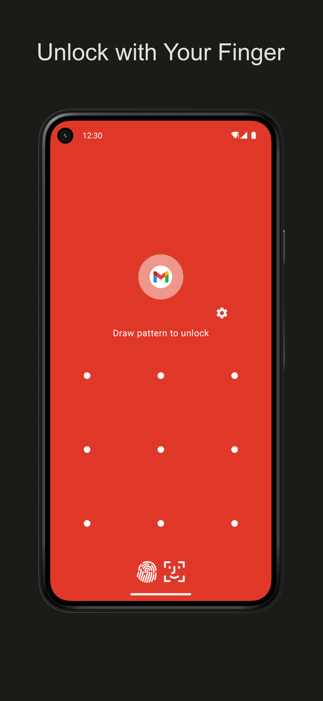 اسکرین شات 1 برنامه App Lock - Fingerprint Pattern