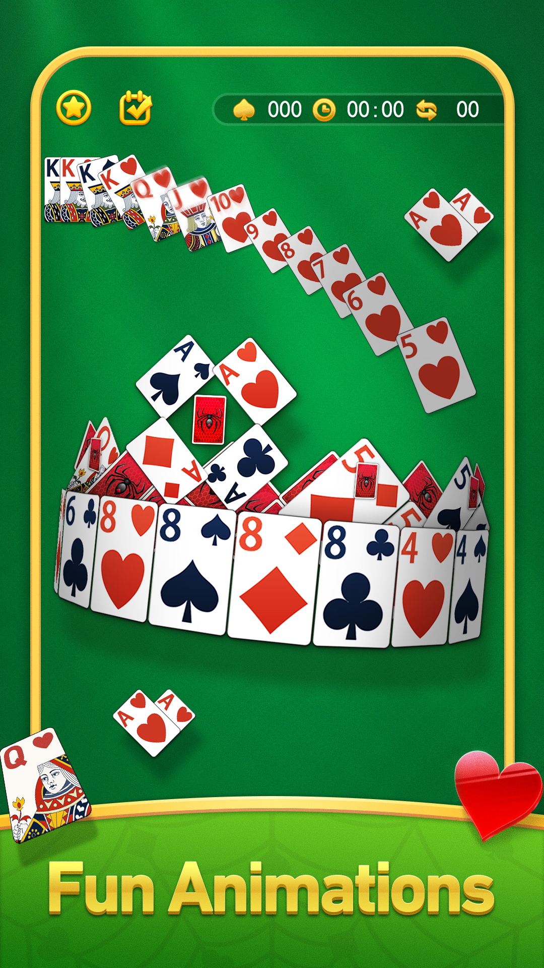 اسکرین شات 5 بازی Spider Solitaire Card Game