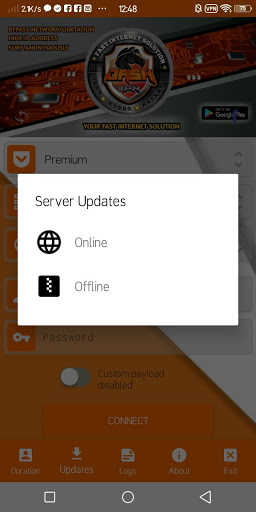 اسکرین شات 1 برنامه Dash VPN Reload