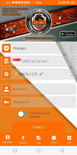 اسکرین شات 2 برنامه Dash VPN Reload
