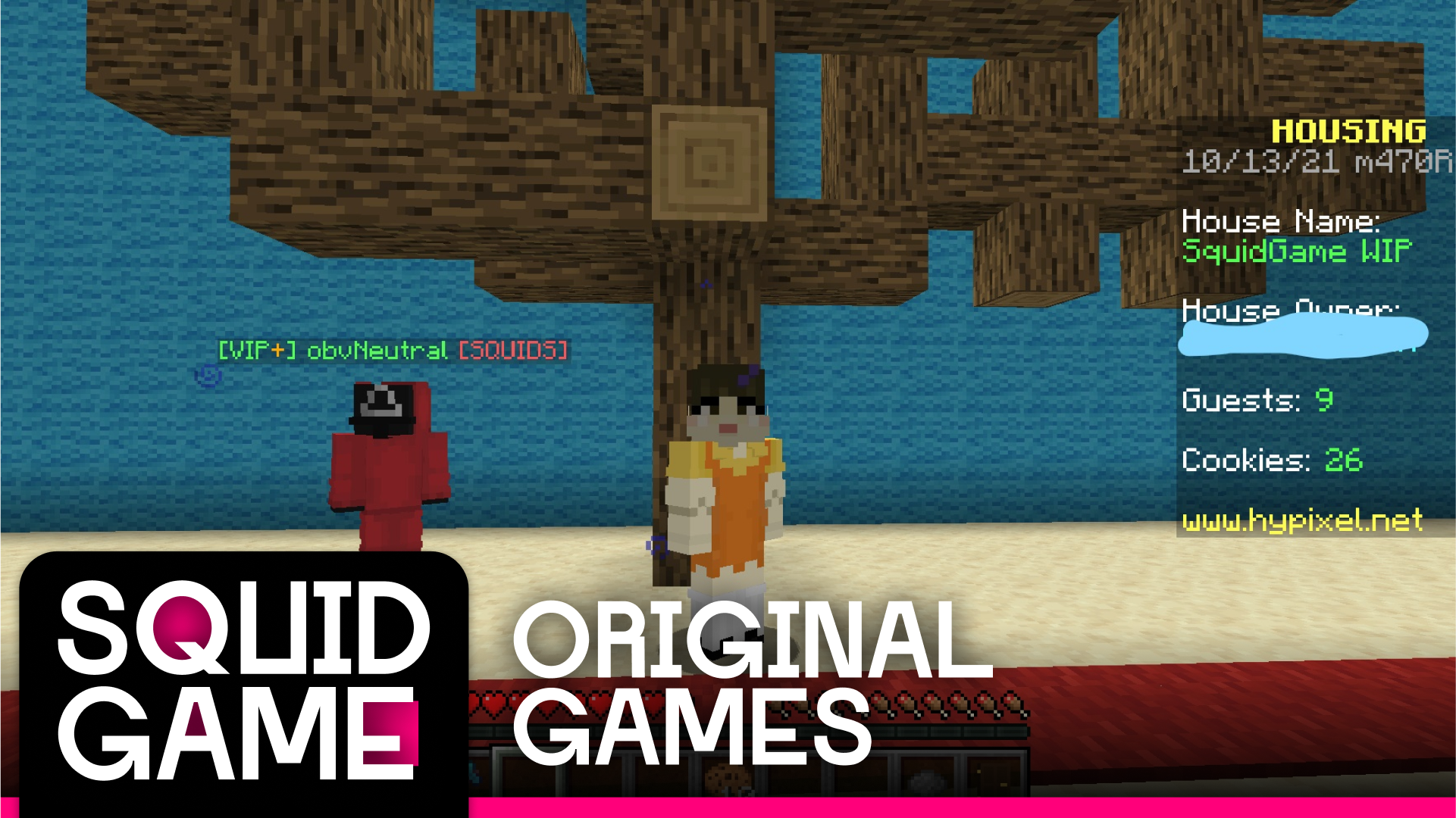 اسکرین شات 3 برنامه Squid game in minecraft