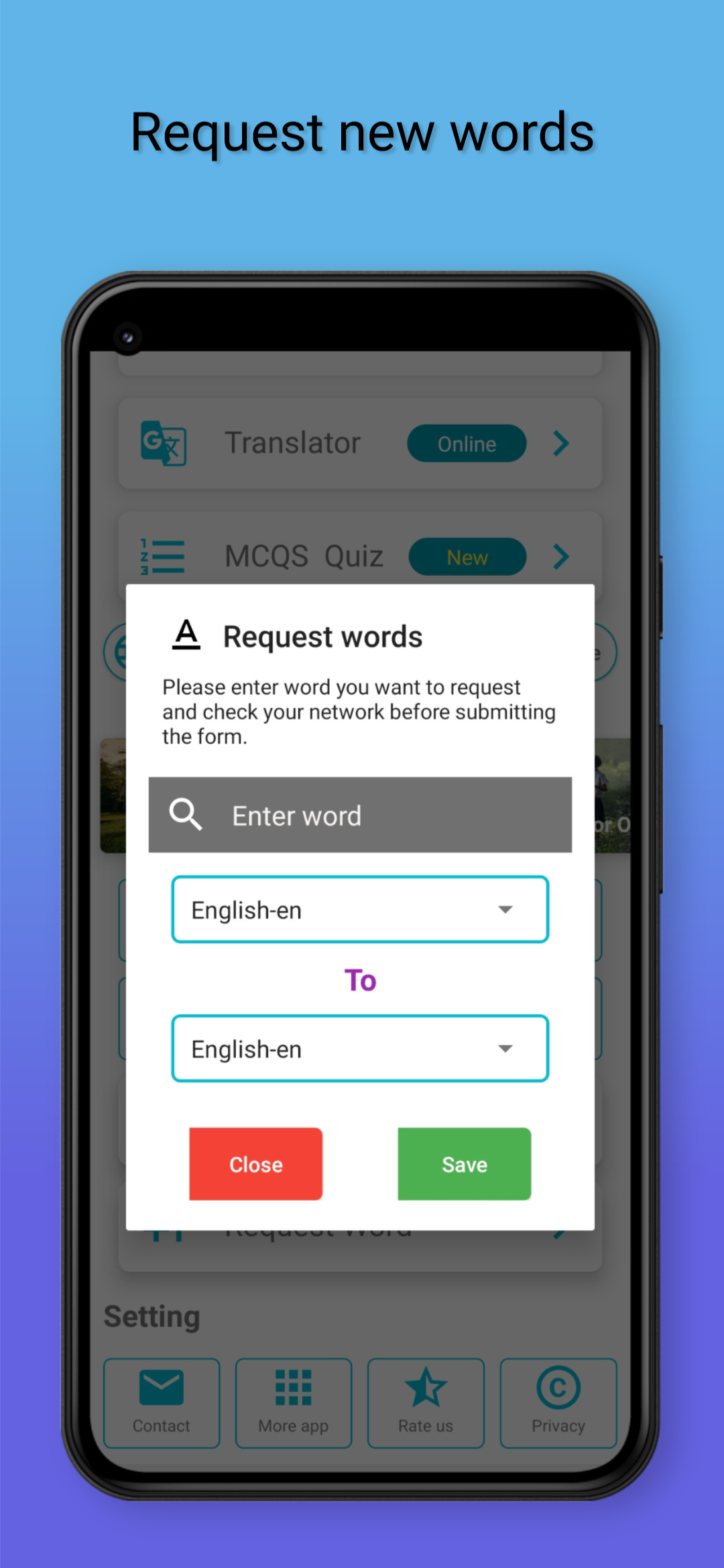 اسکرین شات 8 برنامه Offline dictionary  translator
