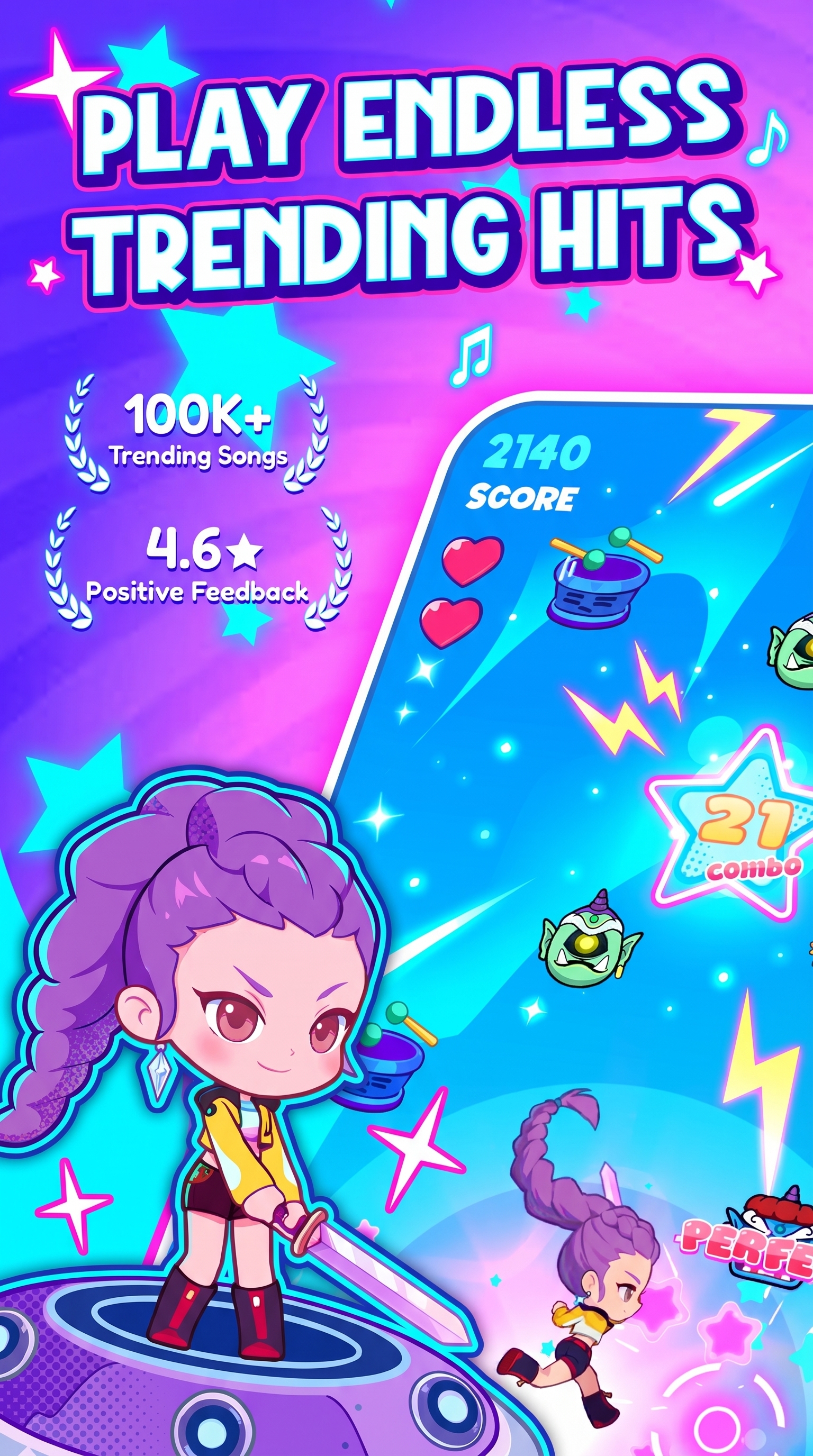 اسکرین شات 1 بازی Magical Girl: Music World Song