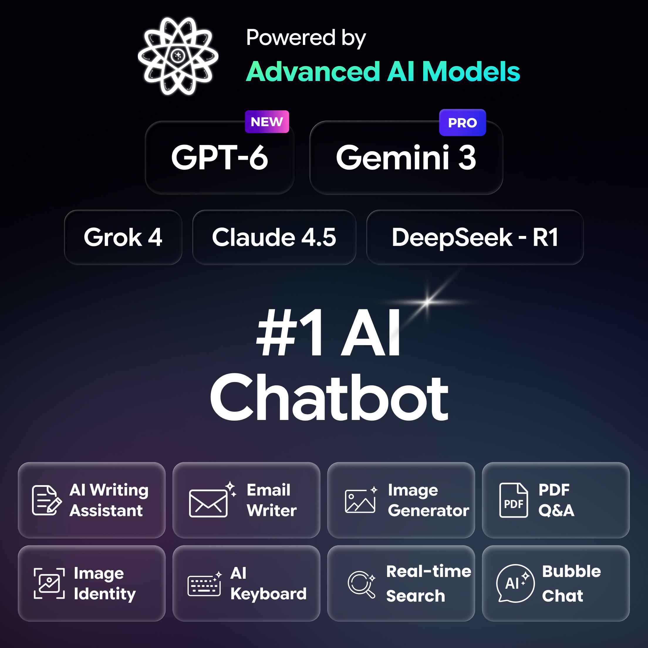 اسکرین شات 1 برنامه AI Chat : Chatbot & Assistant