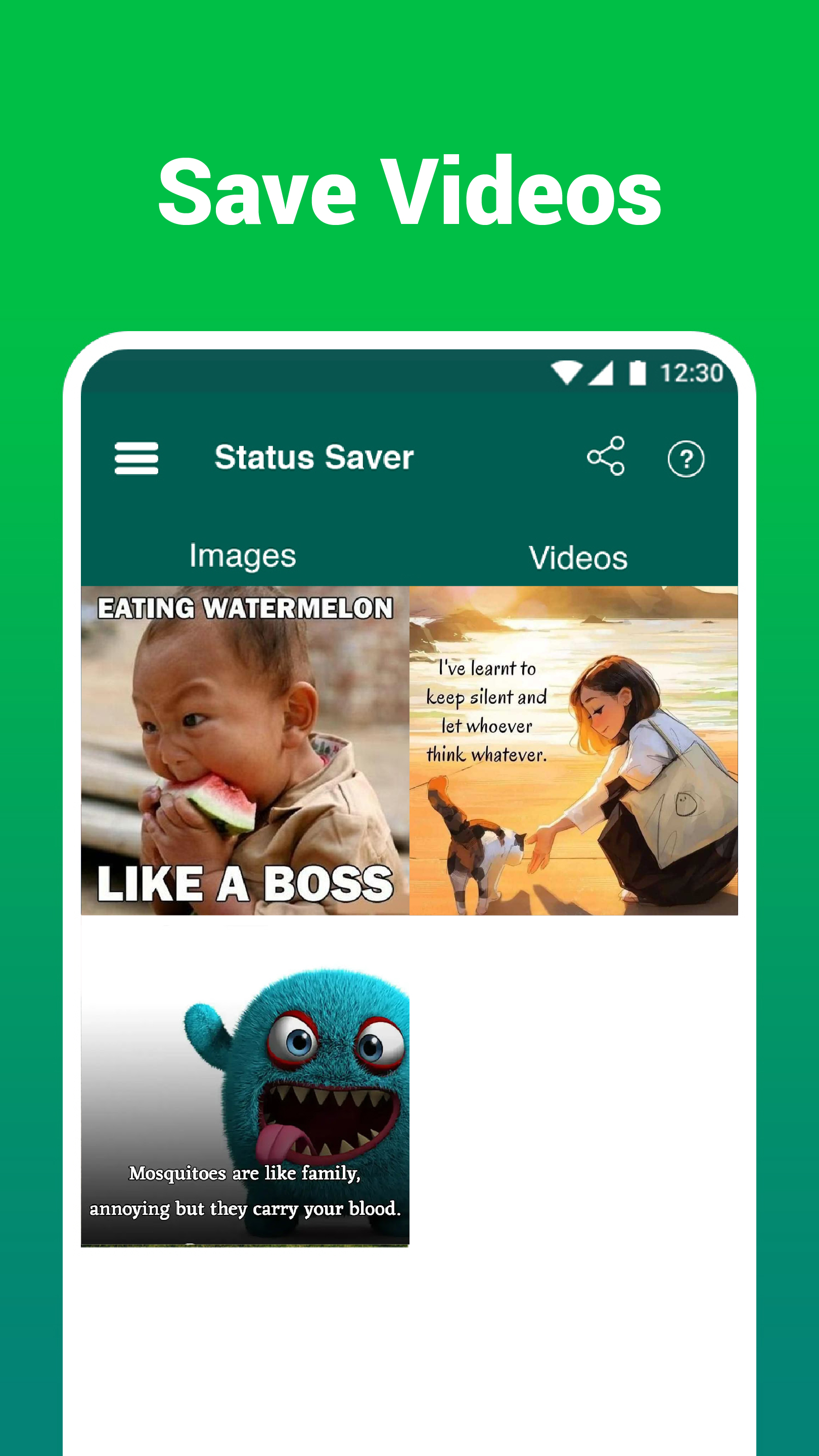 اسکرین شات 3 برنامه Status Saver - WA Downloader
