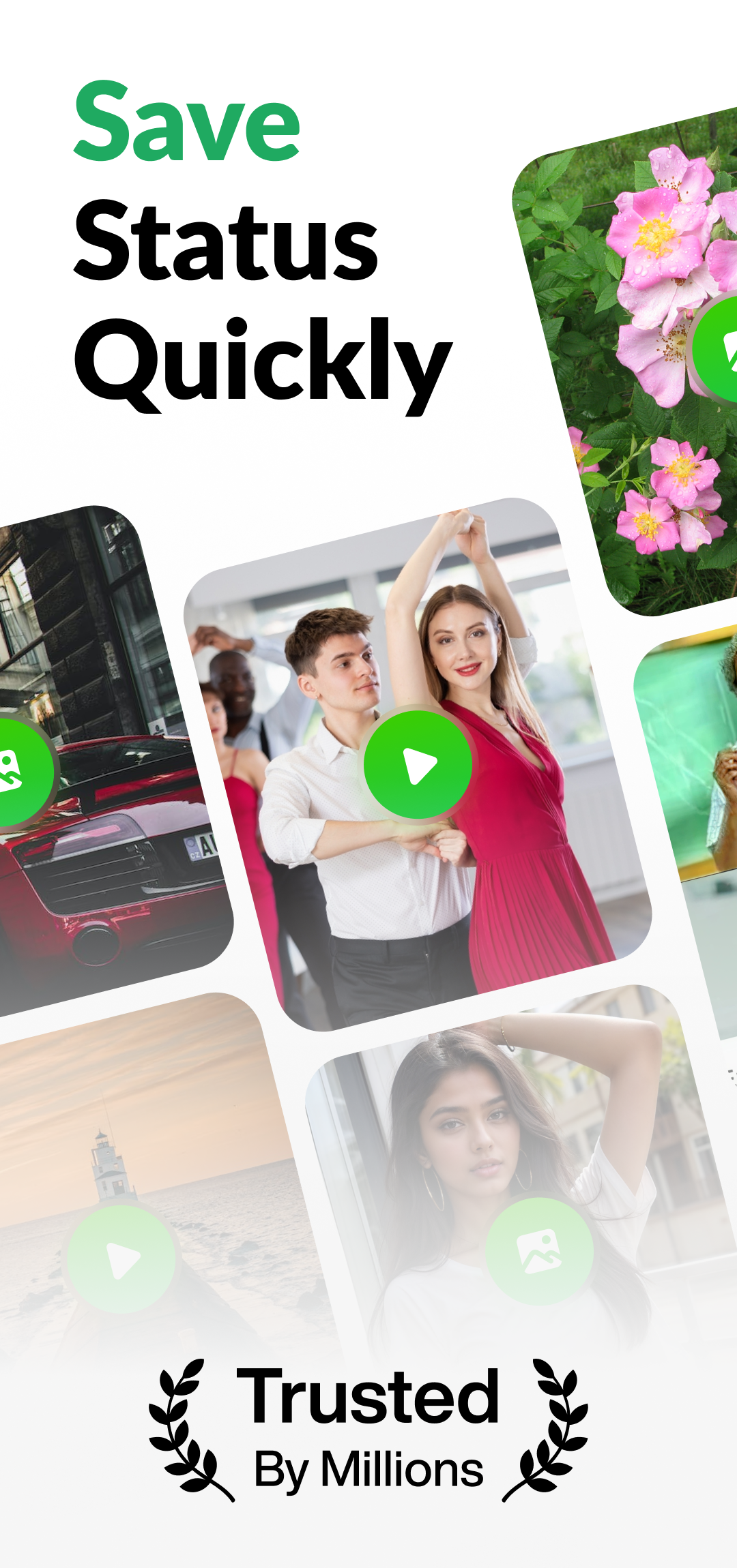 اسکرین شات 1 برنامه Status Saver: Video Saver