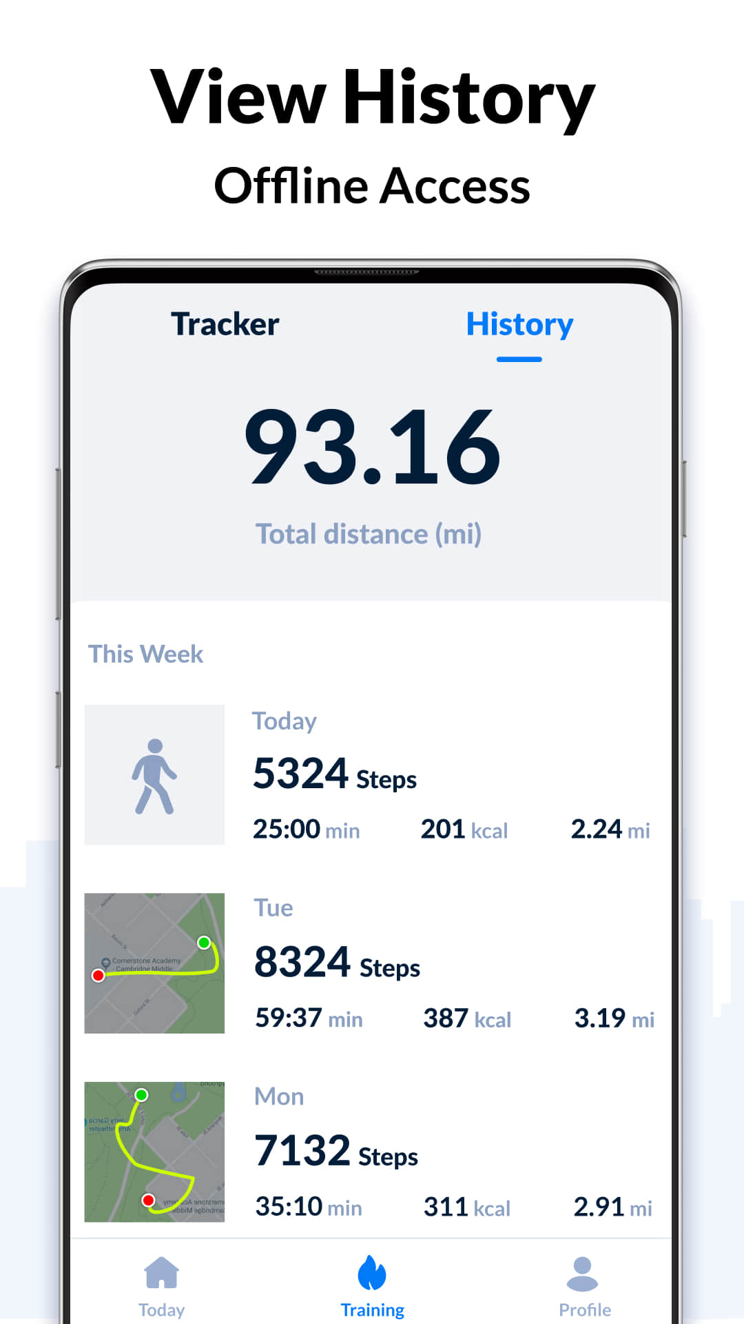 اسکرین شات 6 برنامه Step Tracker - Pedometer