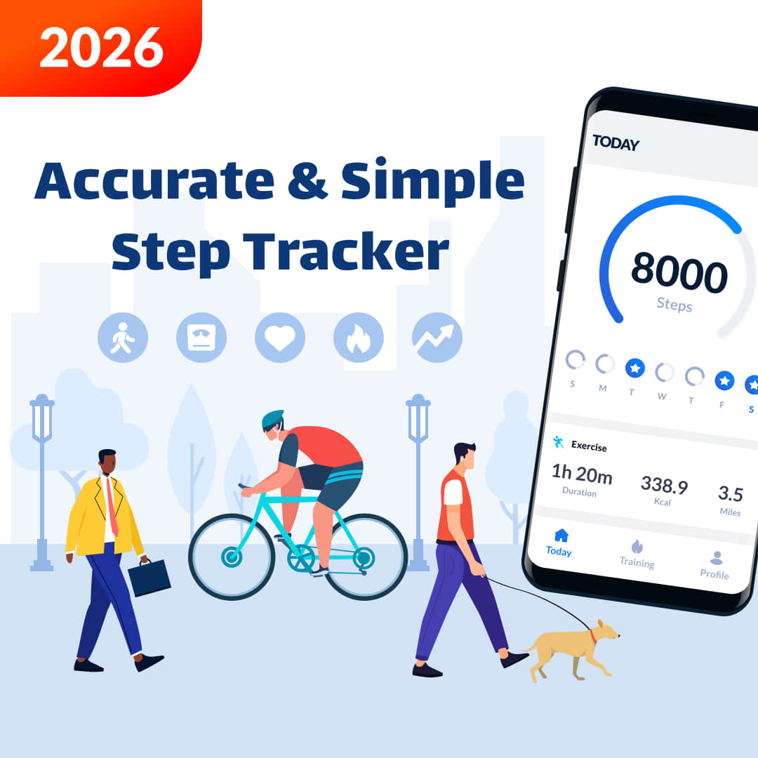اسکرین شات 1 برنامه Step Tracker - Pedometer