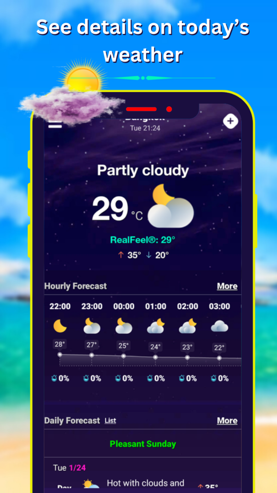 اسکرین شات 4 برنامه آب و هوای دقیق و هوشمند 2024