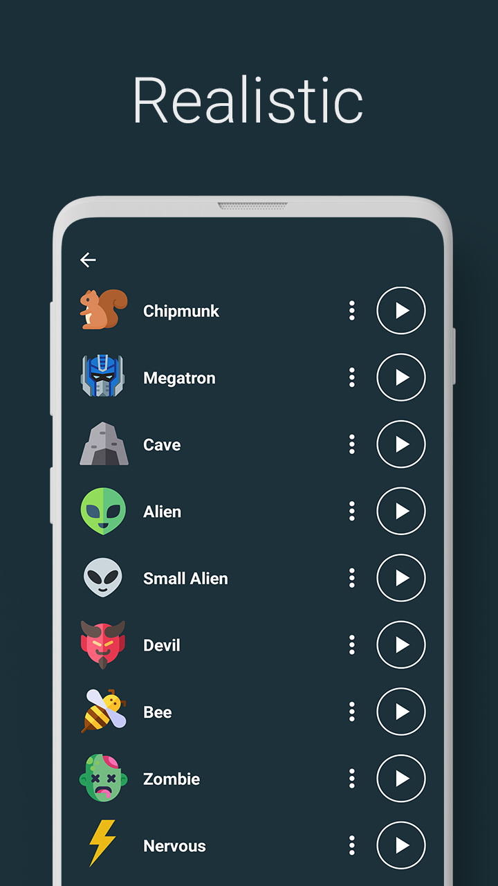 اسکرین شات 1 برنامه Voice Changer - Audio Effects