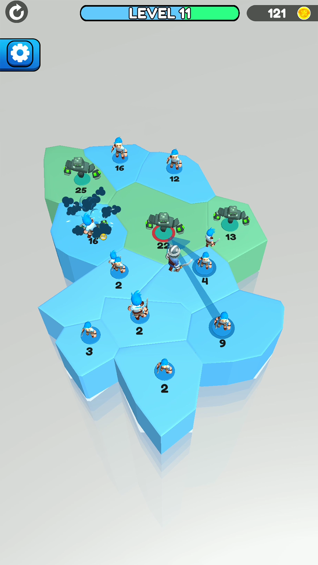 اسکرین شات 3 بازی Monster Wars 3D: Mutant Puzzle