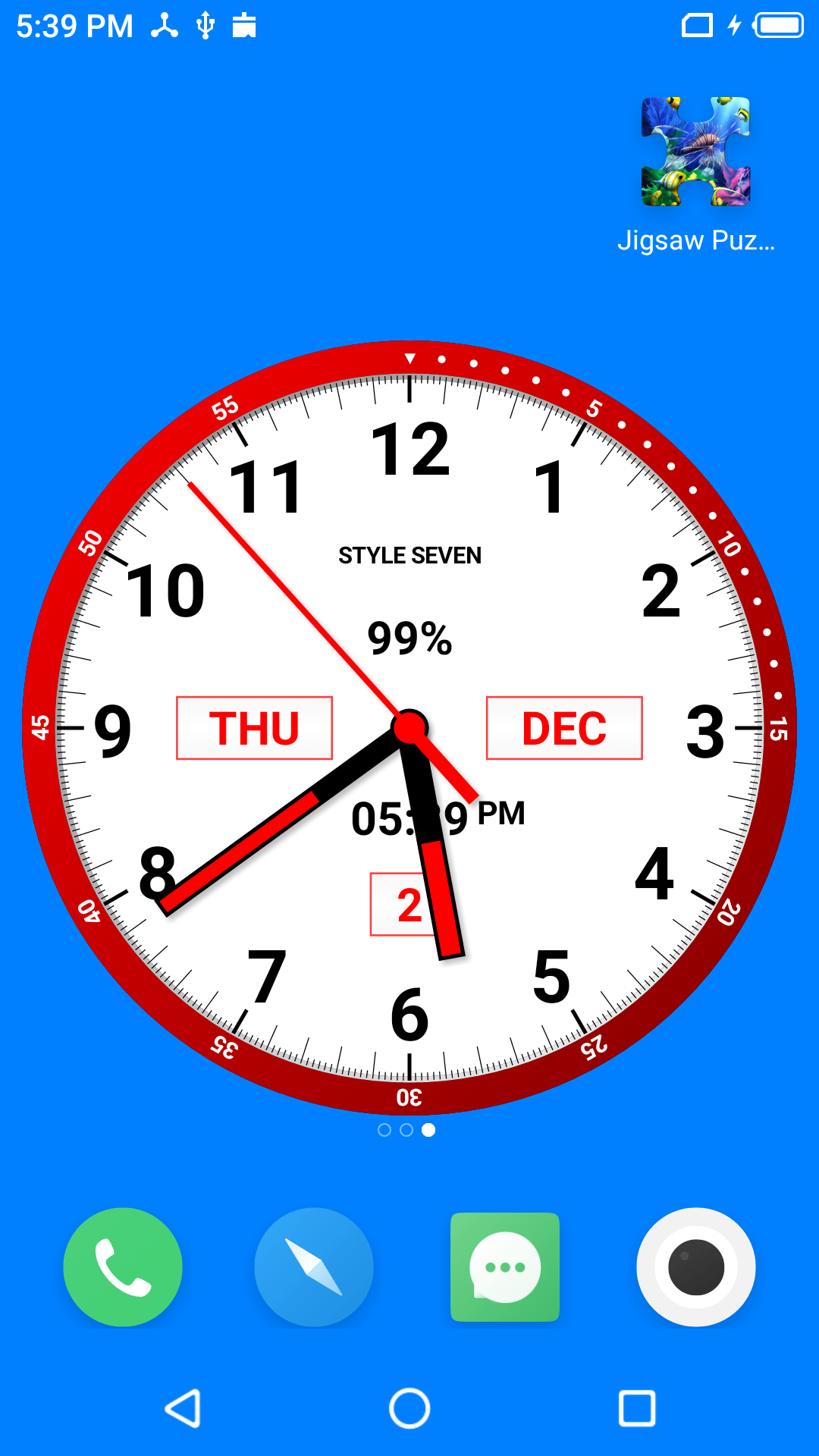 اسکرین شات 6 برنامه Color Analog Clock-7