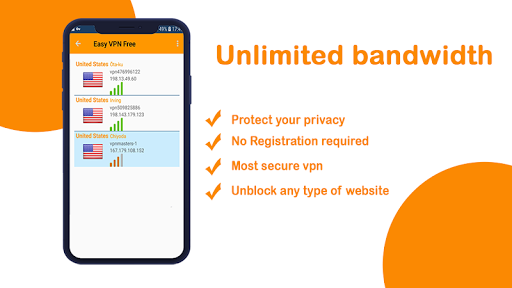 اسکرین شات 2 برنامه Free VPN - Super Free VPN Unlimited Proxy