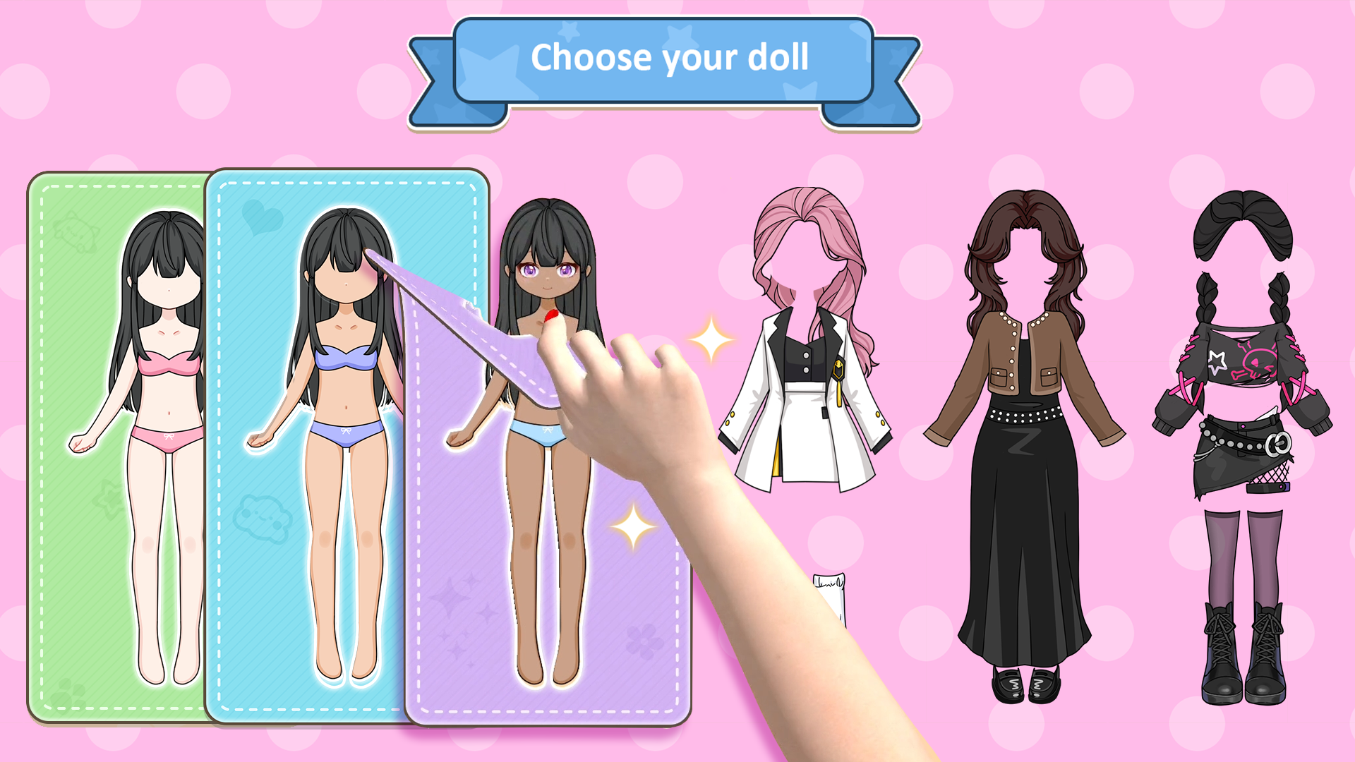 اسکرین شات 5 بازی Sweet Paper Doll: DIY Dress up