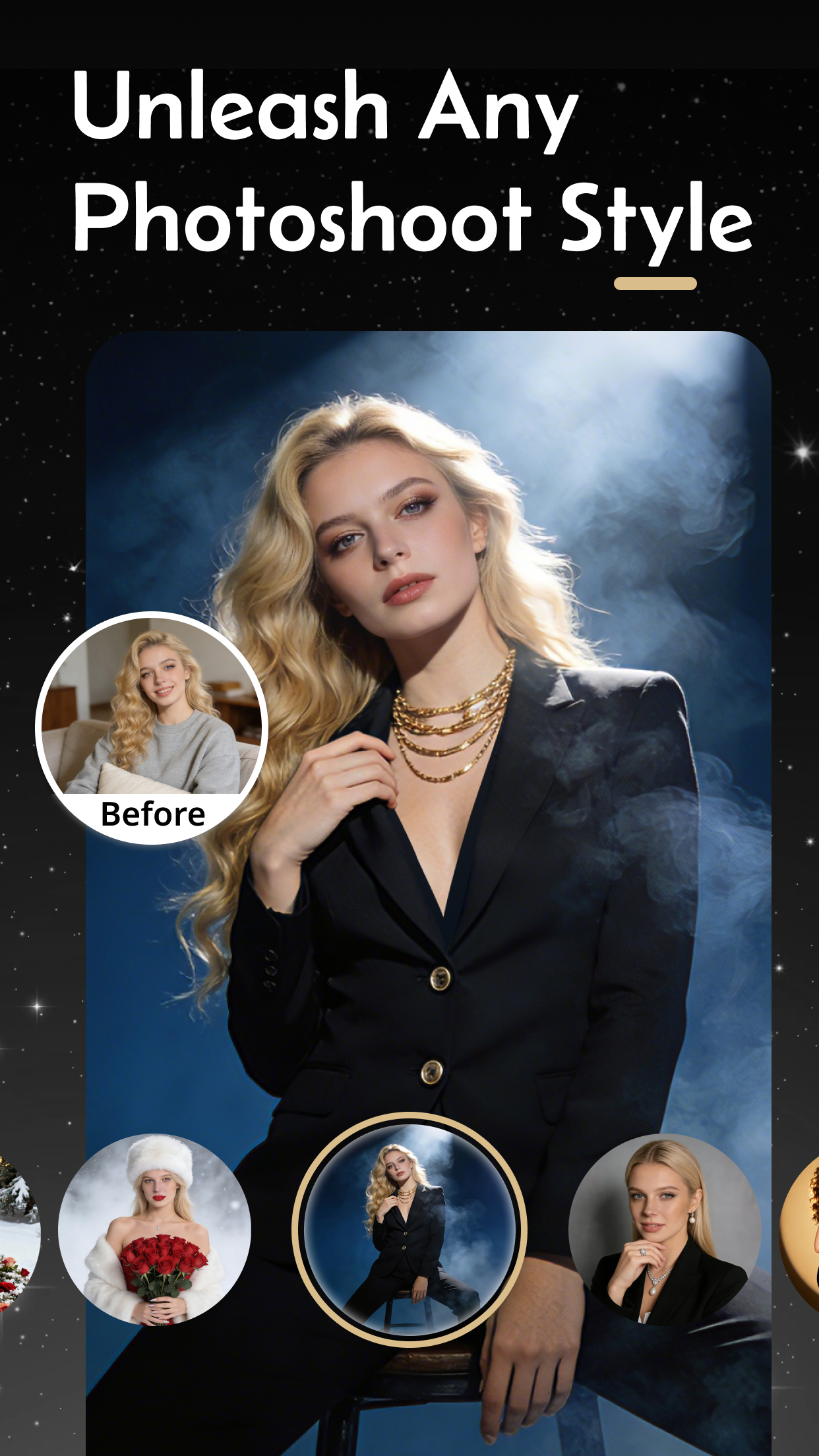 اسکرین شات 3 برنامه SelfyX: AI Photo Editor