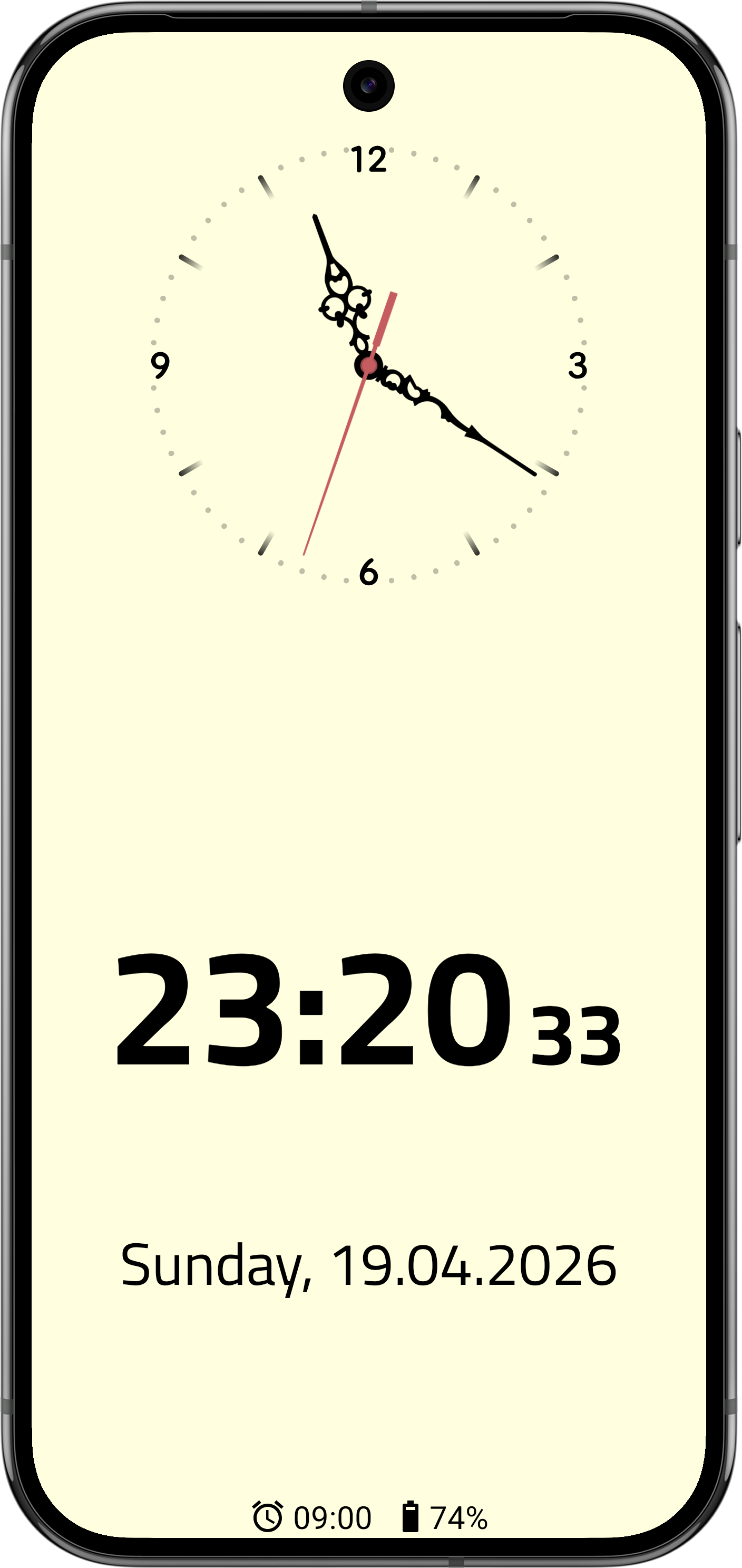 اسکرین شات 5 برنامه Clock Screensaver & Widget