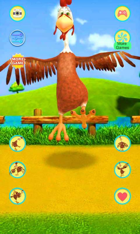 اسکرین شات 5 برنامه Talking Chicken: AI Pet Fun