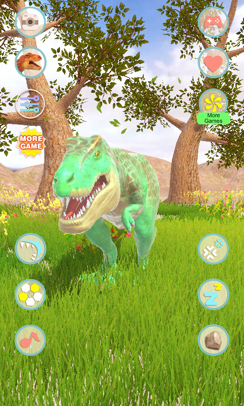 اسکرین شات 4 برنامه Talking Tyrannosaurus Rex