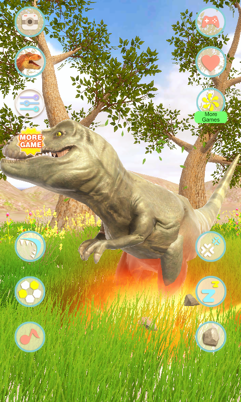 اسکرین شات 3 برنامه Talking Tyrannosaurus Rex