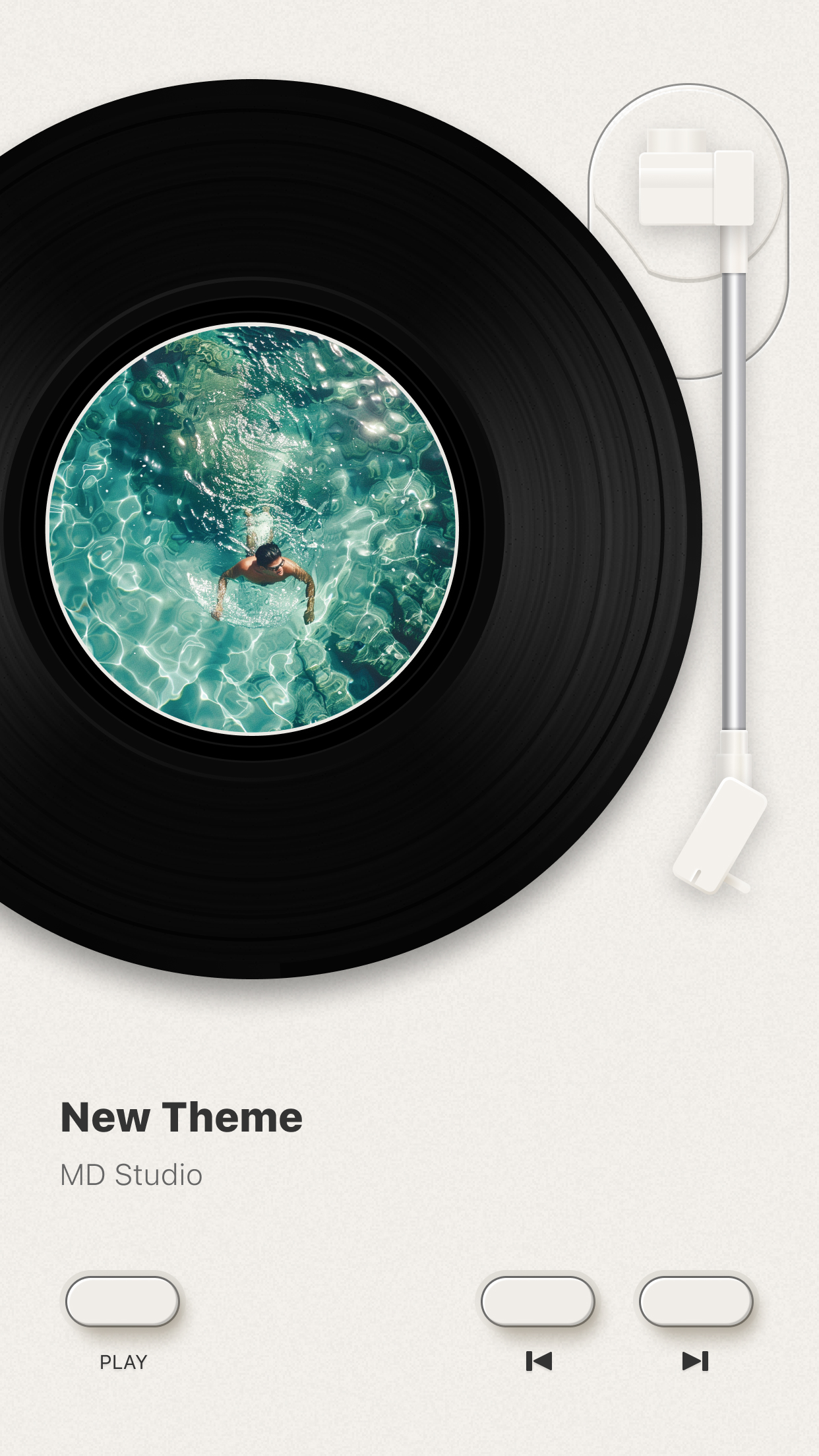 اسکرین شات 4 برنامه MD Vinyl - Music Player Widget