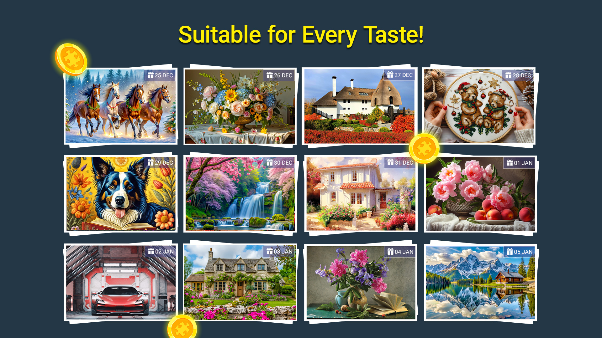 اسکرین شات 4 بازی Jigsaw Puzzles Crown: HD Games