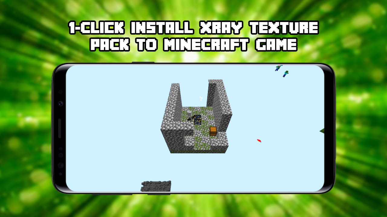 اسکرین شات 2 برنامه X-Ray Texture Pack for MCPE