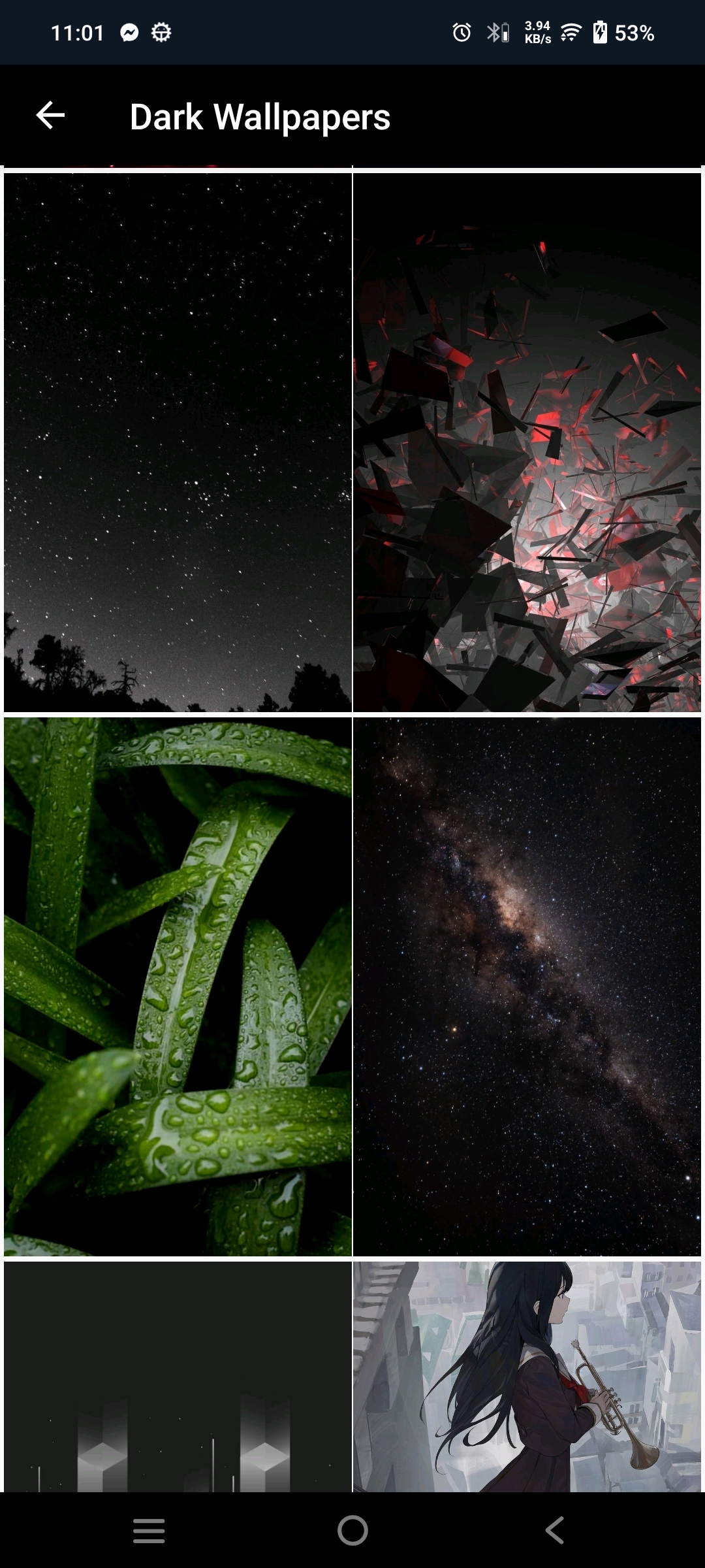 اسکرین شات 3 برنامه Simple Black Wallpapers