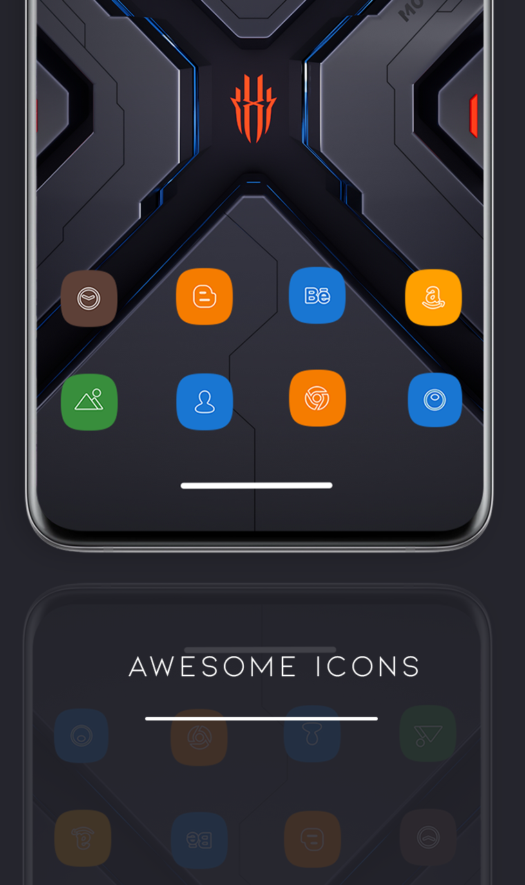 اسکرین شات 4 برنامه Red Magic 8 Pro Launcher