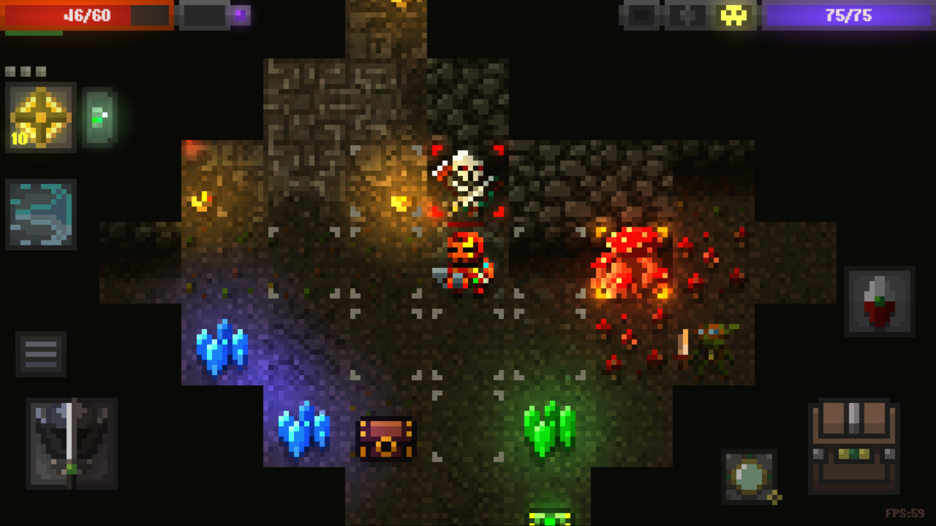 اسکرین شات 8 بازی Caves (Roguelike)